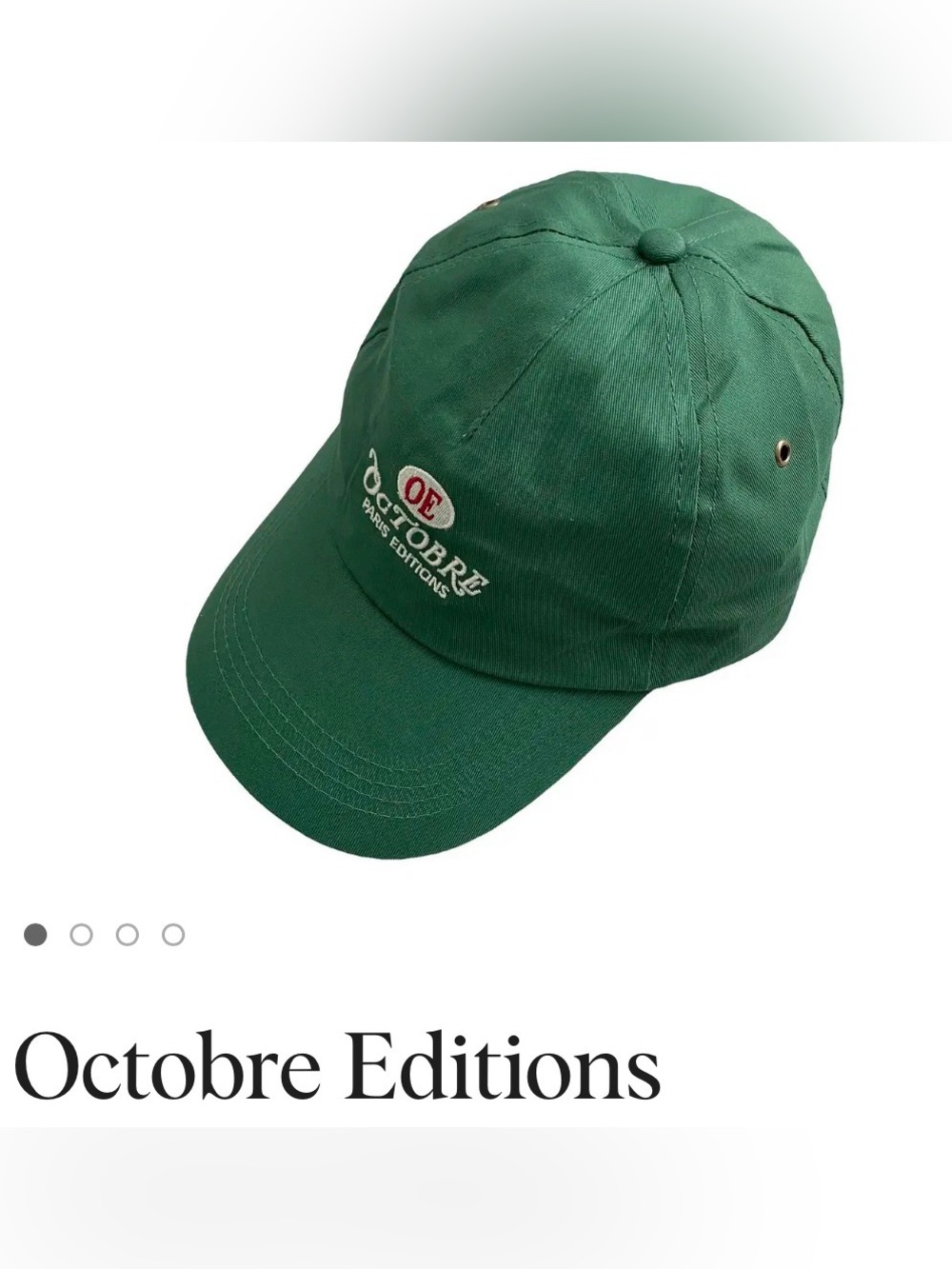 Octobre Paris Edition Cap